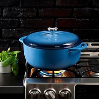 Lodge Cookware 7 1/2 Qt Enameled Cast Iron Dutch Oven