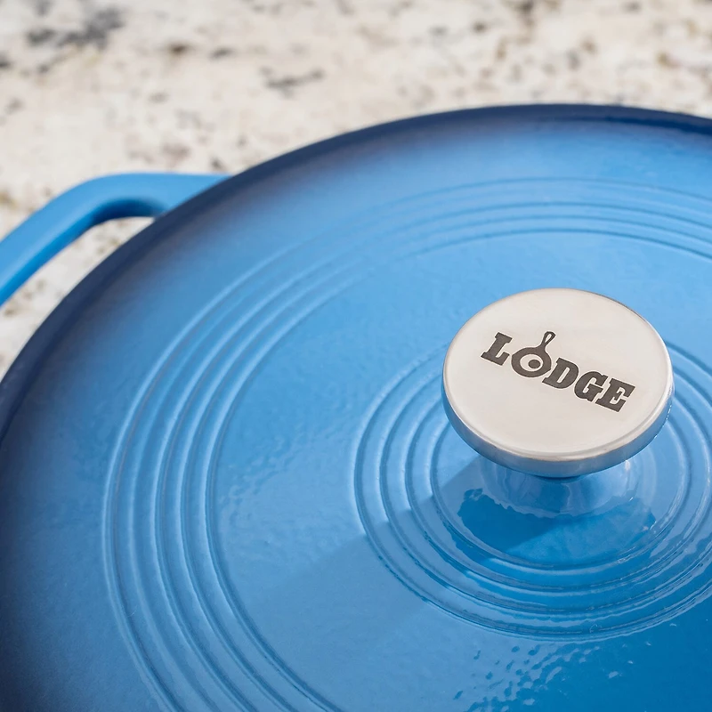 Lodge Cookware 3 1/2 Qt Enameled Cast Iron Dutch Oven