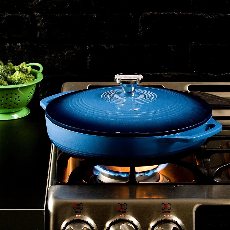 Lodge Cookware 3 1/2 Qt Enameled Cast Iron Dutch Oven
