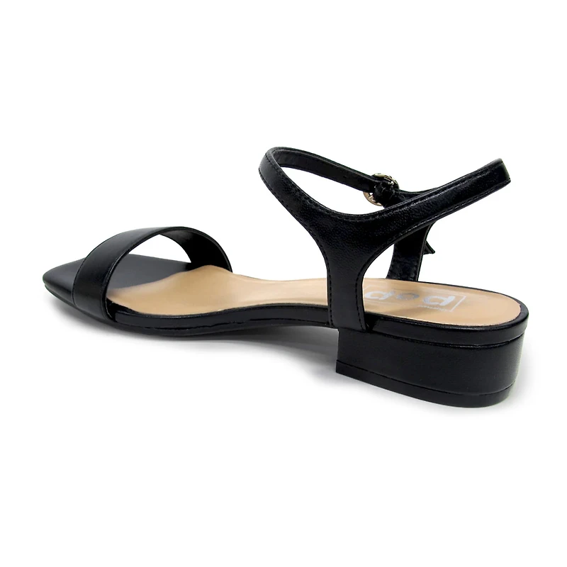 Pop Blaira Womens Square Open Toe Flat Heel Pumps