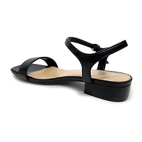 Pop Blaira Womens Square Open Toe Flat Heel Pumps