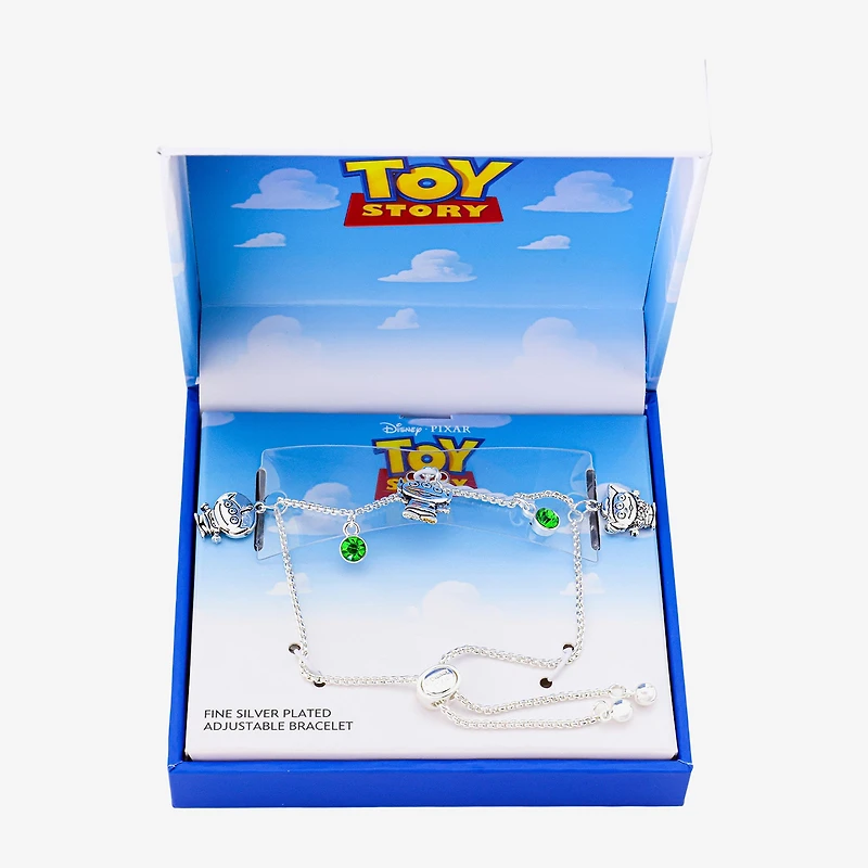 Womens Green Crystal Toy Story Bolo Bracelet