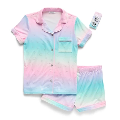 Btween Little & Big Kid Girls Short Sleeve 2-pc. Pajama Set