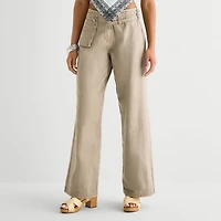 Forever 21 Womens Juniors Wide Leg Flat Front Pant