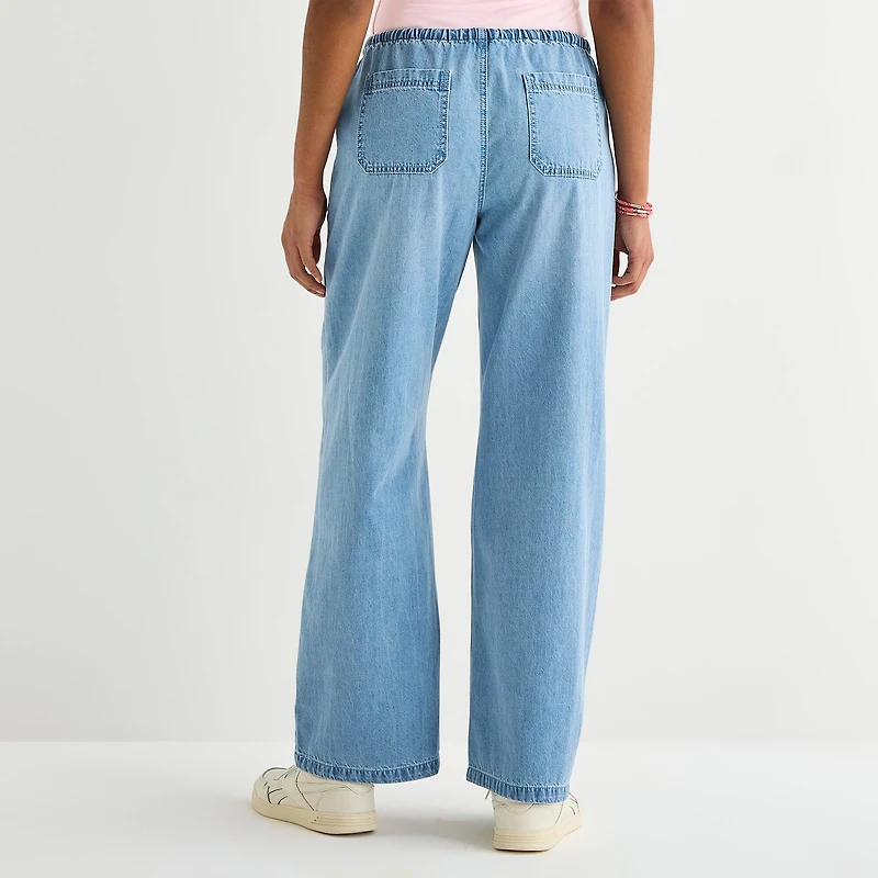 Forever 21 Womens Juniors Straight Pull-On Pant