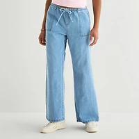 Forever 21 Womens Juniors Straight Pull-On Pant