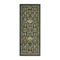 Maples Persian Navy Floral Indoor Rectangular Runner