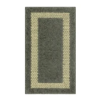 Maples Solid Cut and Loop Indoor Rectangular Accent Rug