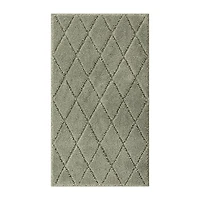 Maples Diamond Gray Indoor Rectangular Accent Rug