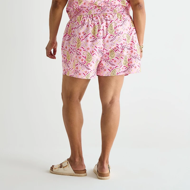 Hope & Wonder Women's History Month Plus Tiger Printed Pajama Short