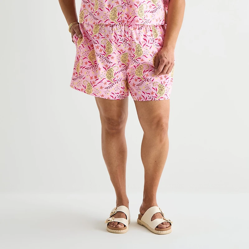 Hope & Wonder Women's History Month Plus Tiger Printed Pajama Short