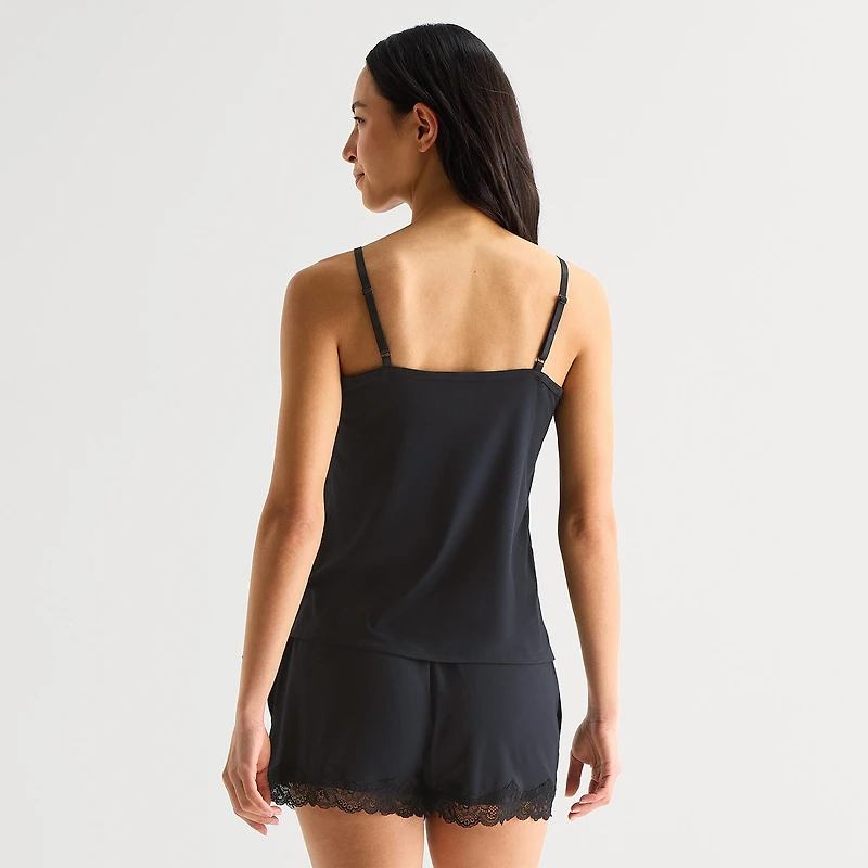 Ambrielle Womens V Neck Sleeveless Pajama Top