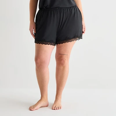 Ambrielle Womens Plus Pajama Shorts