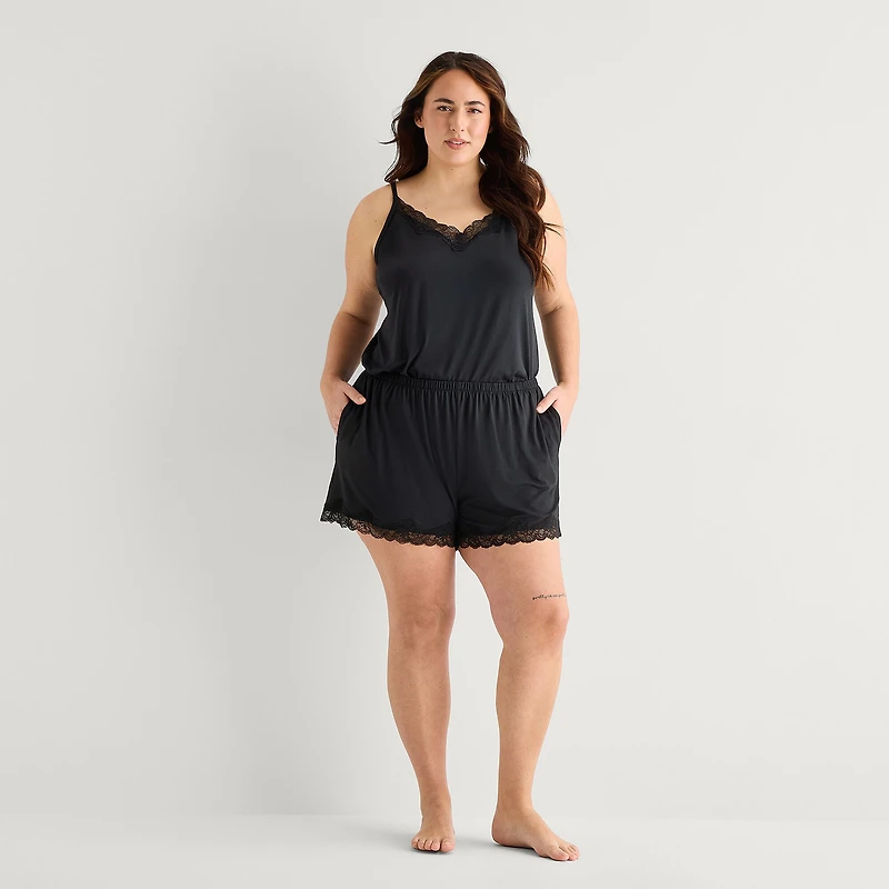 Ambrielle Womens Plus Pajama Shorts