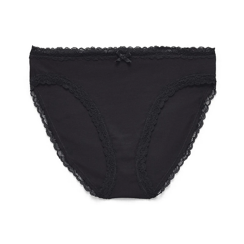 Arizona Body Cotton with Lace High Leg Bikini