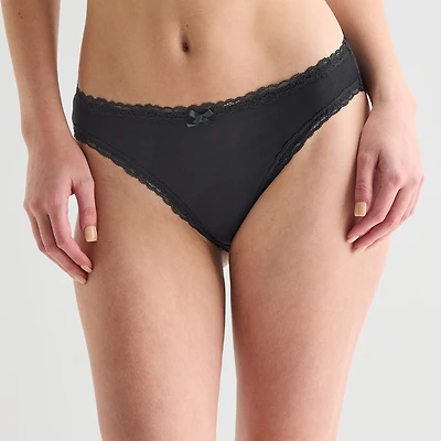 Arizona Body Cotton with Lace High Leg Bikini