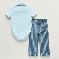 Little Stitch Baby Boys 2-pc. Pant Set
