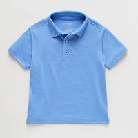 Okie Dokie Toddler & Little Boys Short Sleeve Regular Fit Moisture Wicking Polo Shirt