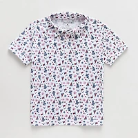 Okie Dokie Toddler & Little Boys Short Sleeve Regular Fit Moisture Wicking Polo Shirt