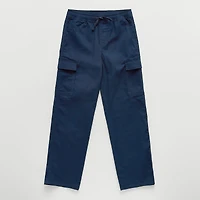 Thereabouts Pull-On Little & Big Kid Boys Drawstring Waist Straight Cargo Pant