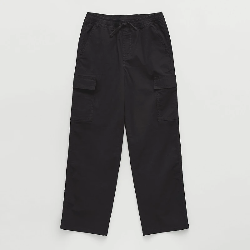 Thereabouts Pull-On Little & Big Kid Boys Drawstring Waist Straight Cargo Pant