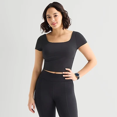 Xersion Womens Sleeveless Active Crop Top