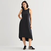 Stylus Easy Tank Womens Crew Neck Sleeveless Maxi Dress