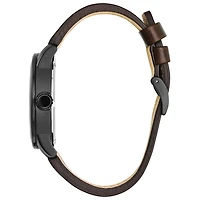 Citizen Chandler Mens Brown Leather Strap Watch Bm8478-01l