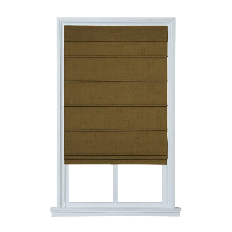 Textured Cordless Room Darkening Roman Shade