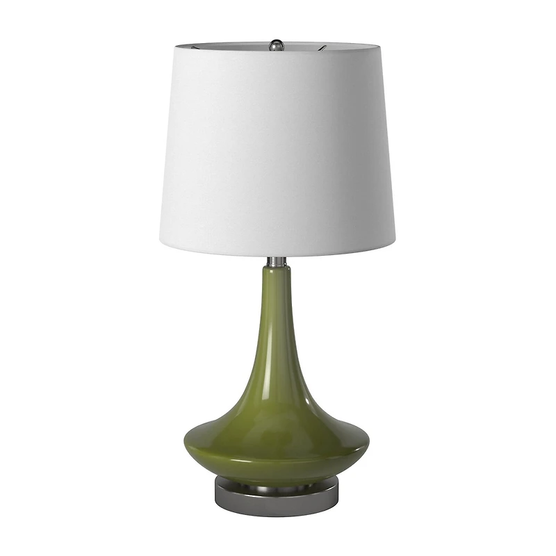Stylecraft 14 W Green Glass Table Lamp