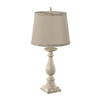Stylecraft 14 W Distressed Green Table Lamp