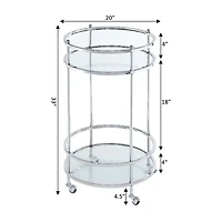 Royal Crest Round Bar Cart