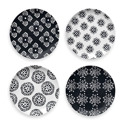 Tarhong Bamboo Medallion 4-pc. Melamine Salad Plate