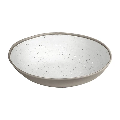 ABODE HOMEWARES Retreat Pottery Bamboo Serving Bowl
