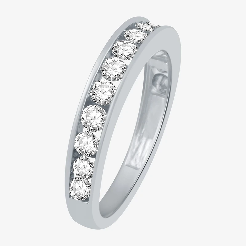 Classic Collection Womens 3.5MM 1 CT. T.W. Natural White Diamond 10K Gold Wedding Band