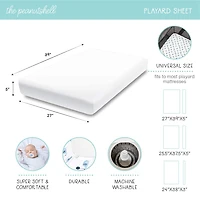The Peanutshell 3-pc. Playard Sheet