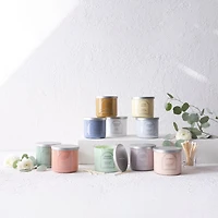 Distant Lands 14oz Cafe Au Lait 3-Wick Scented Jar Candle