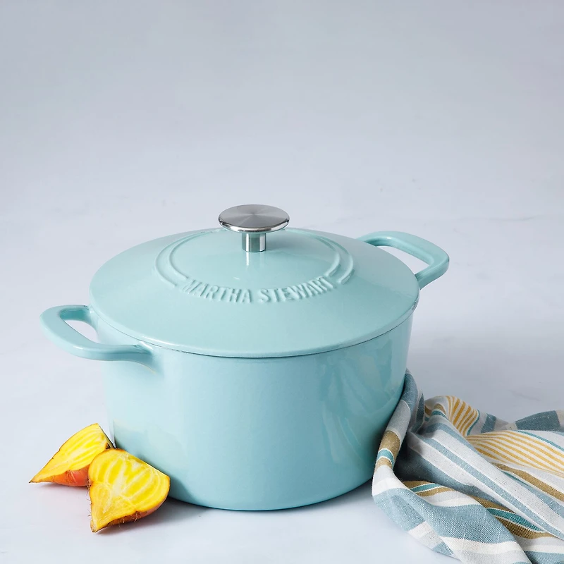 Martha Stewart Cast Iron 4-qt. Dutch Oven