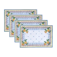 Threadmade "Capri Lemon Placemat 4-pc. Placemat