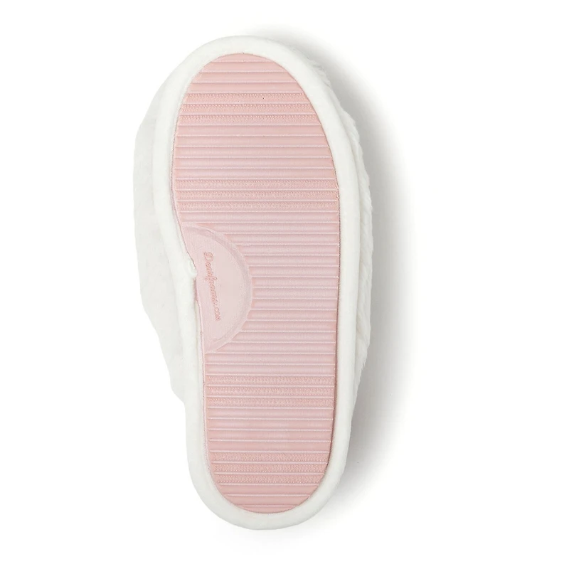 Dearfoams Bunny Novelty Scuff Womens Memory Foam Slip-On Slippers