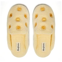 Dearfoams Teddy Tab Scuff Womens Memory Foam Slip-On Slippers