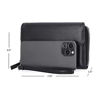 Mundi Big Fat Womens Expandable Rfid Blocking Checkbook Wallet