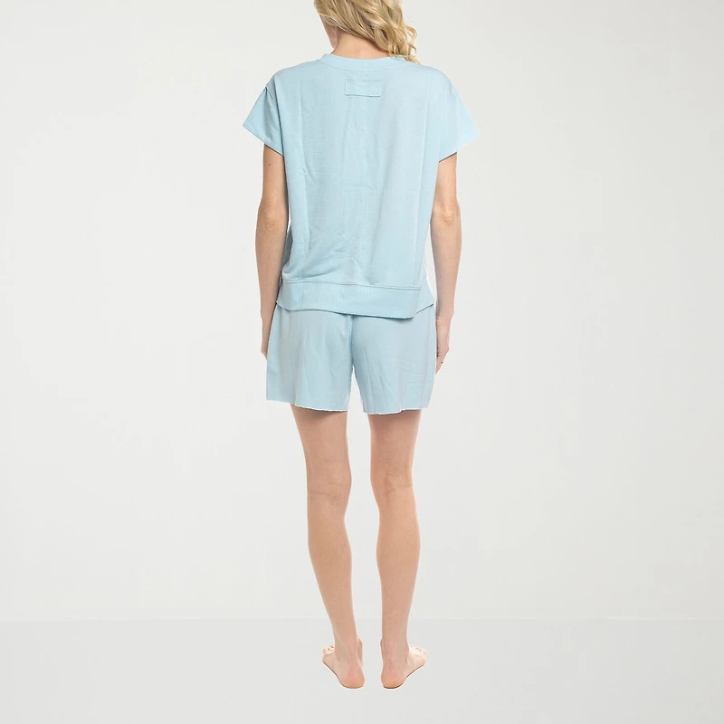 Ocean Pacific Womens Short Sleeve 2-pc. Pajama Set