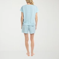 Ocean Pacific Womens Short Sleeve 2-pc. Pajama Set