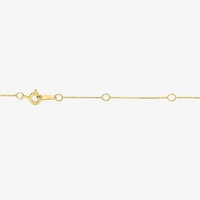 (H-I / I1) Womens 1/3 CT. T.W. Lab Grown White Diamond 10K Gold Cross 18 Inch Pendant Necklace