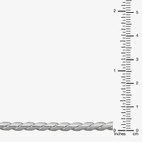 Made in Italy Mens Sterling Silver 8 1/2 Inch Solid Link Chain Bracelet