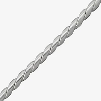 Made in Italy Mens Sterling Silver 8 1/2 Inch Solid Link Chain Bracelet