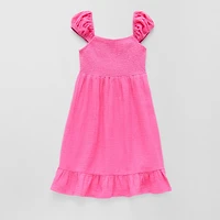 Thereabouts Little & Big Kid Girls Short Sleeve Cap A-Line Dress