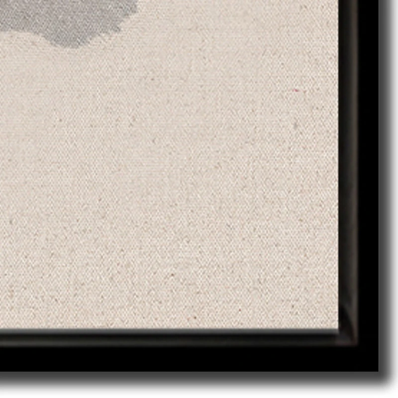 Streamline Art Black Rose Silhouette Ii Framed Canvas Art