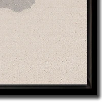 Streamline Art Black Rose Silhouette Ii Framed Canvas Art